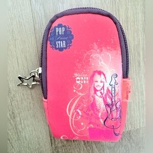 Vintage Pink Miley Cyrus Hannah Montana Pop Star Zip Pouch